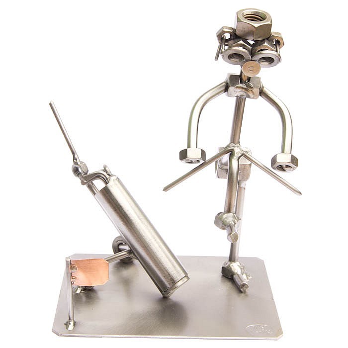 Golfista-zlomená hůl