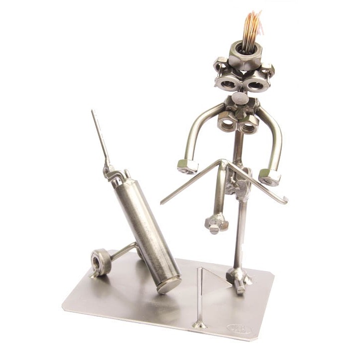 Golfistka -zlomená hůl