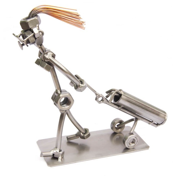 Golfistka s vozíkem