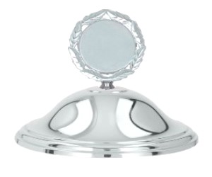 poklice stříbrná 140 mm s