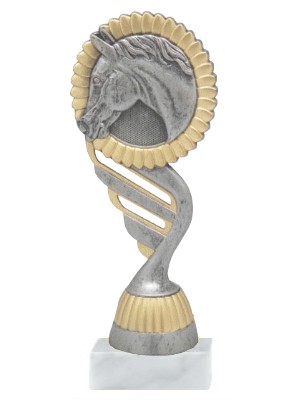 kůň f 407 stříbro-bronz