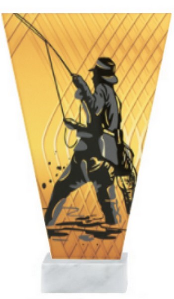 plaketa sklo rybář VL-1