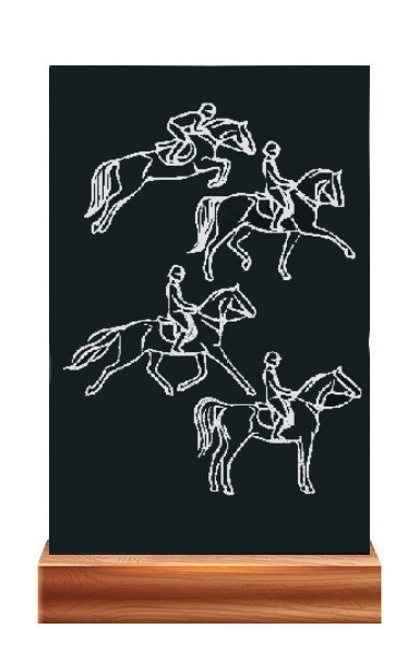 Plaketa PL 114 koně