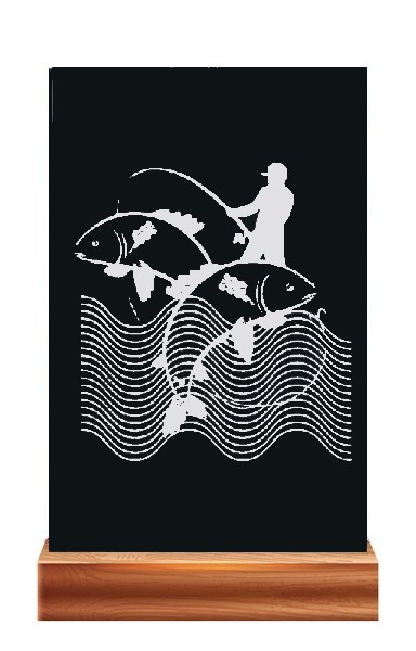 Plaketa PL 119 rybář