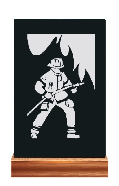 Plaketa PL 122 hasič