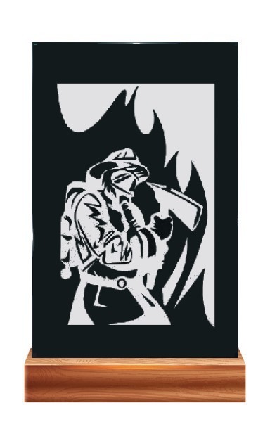 Plaketa PL 123 hasič