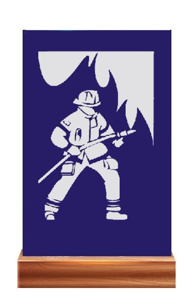 Plaketa PL 122 hasič