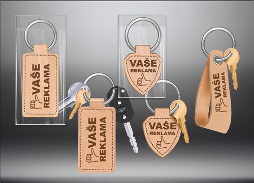 klíčenka kožená malá