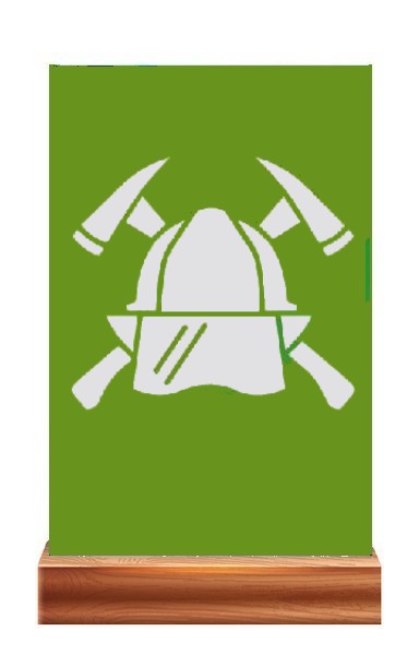 Plaketa PL 120 hasič