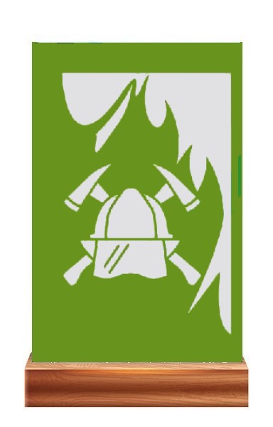 Plaketa PL 121 hasič