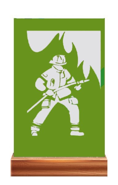 Plaketa PL 122 hasič