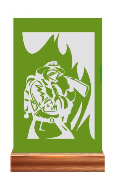 Plaketa PL 123 hasič